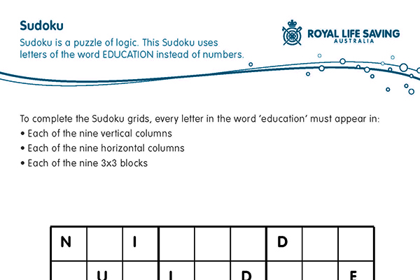 Sudoku Water Safety