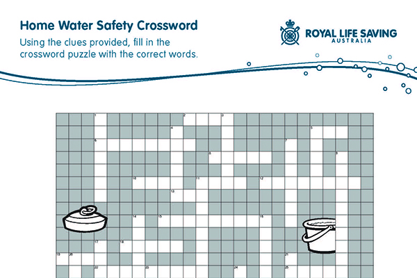 Home Water Safety Crossword