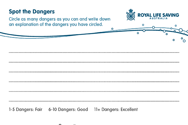Spot the Dangers Water Safety