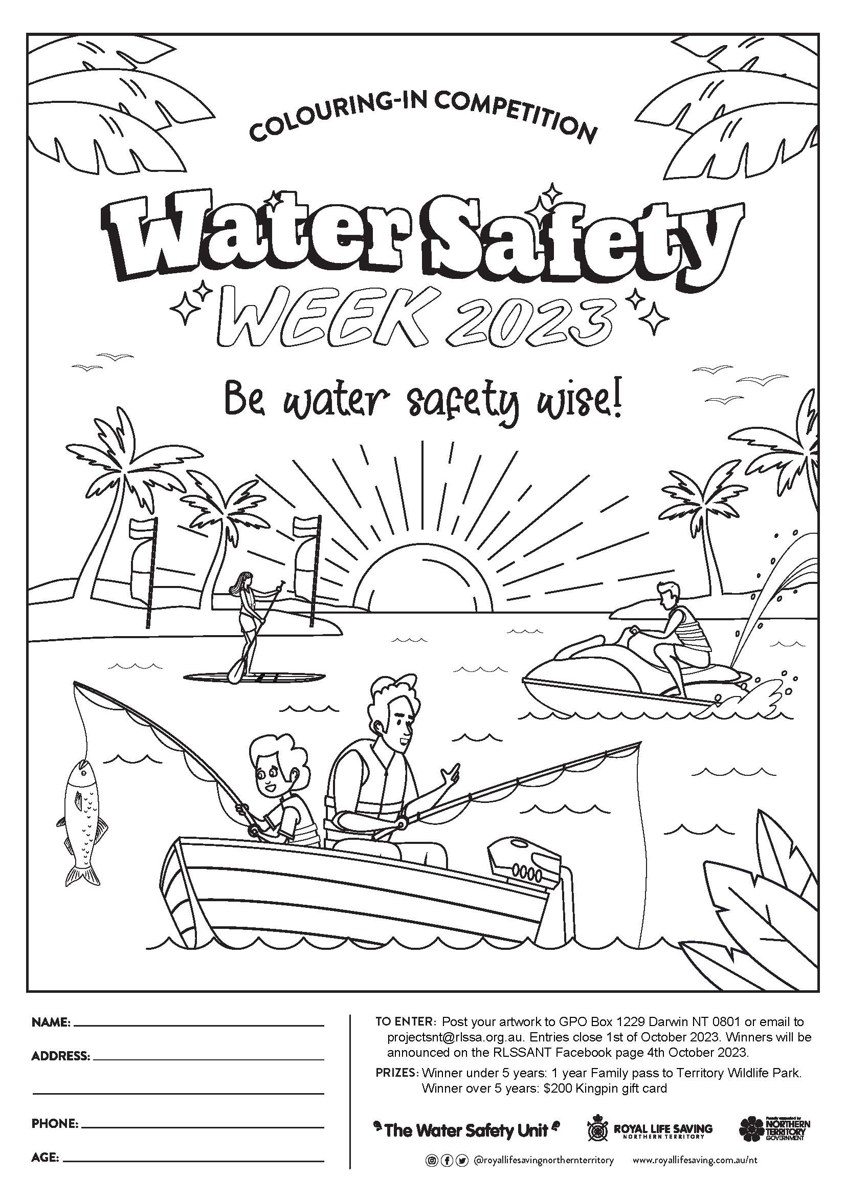 Water Safety Week Colouring In Competition