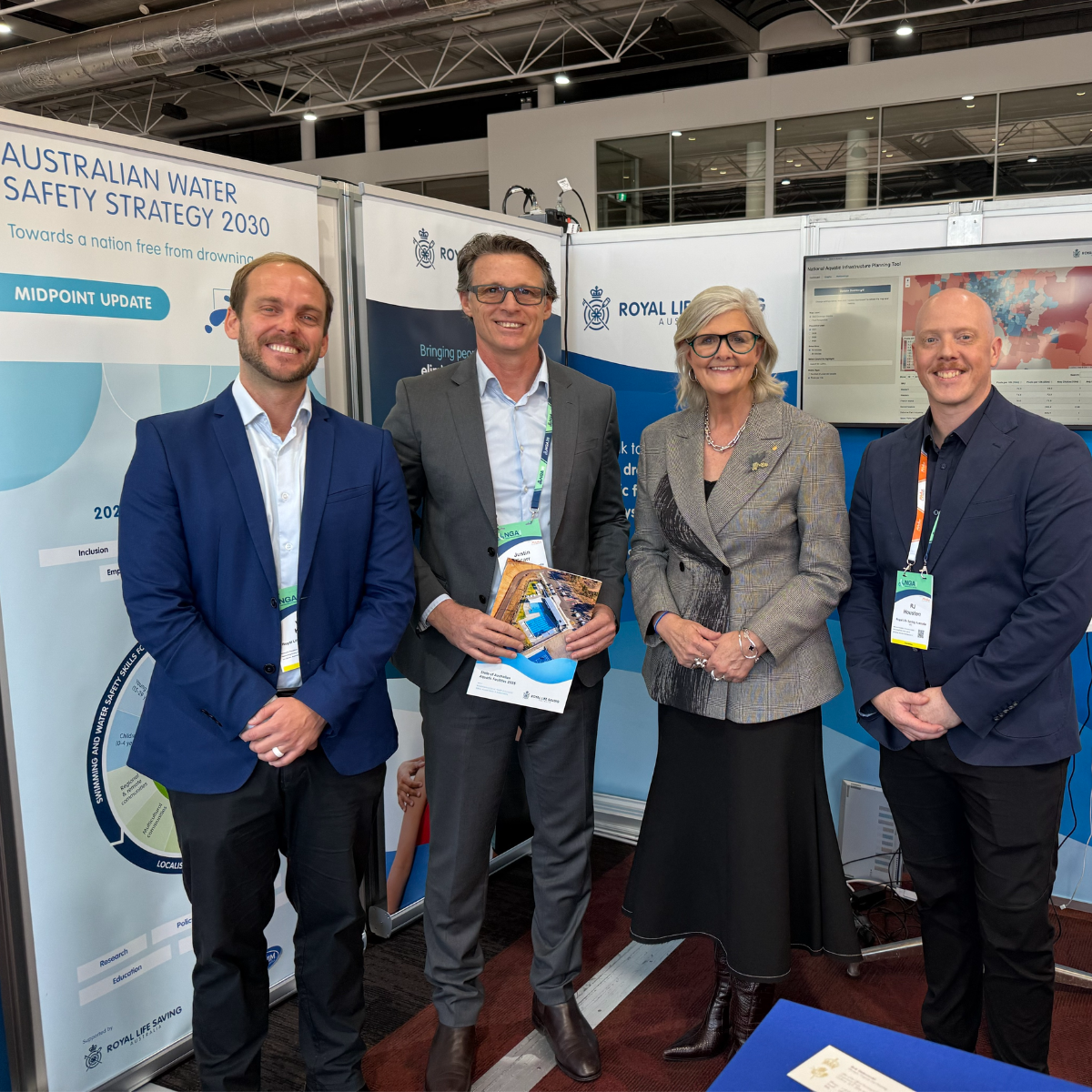 Dr Will Koon, Dr Justin Scarr, Her Excellency the Honourable Ms Sam Mostyn AC, Governor-General of Australia , RJ Houston