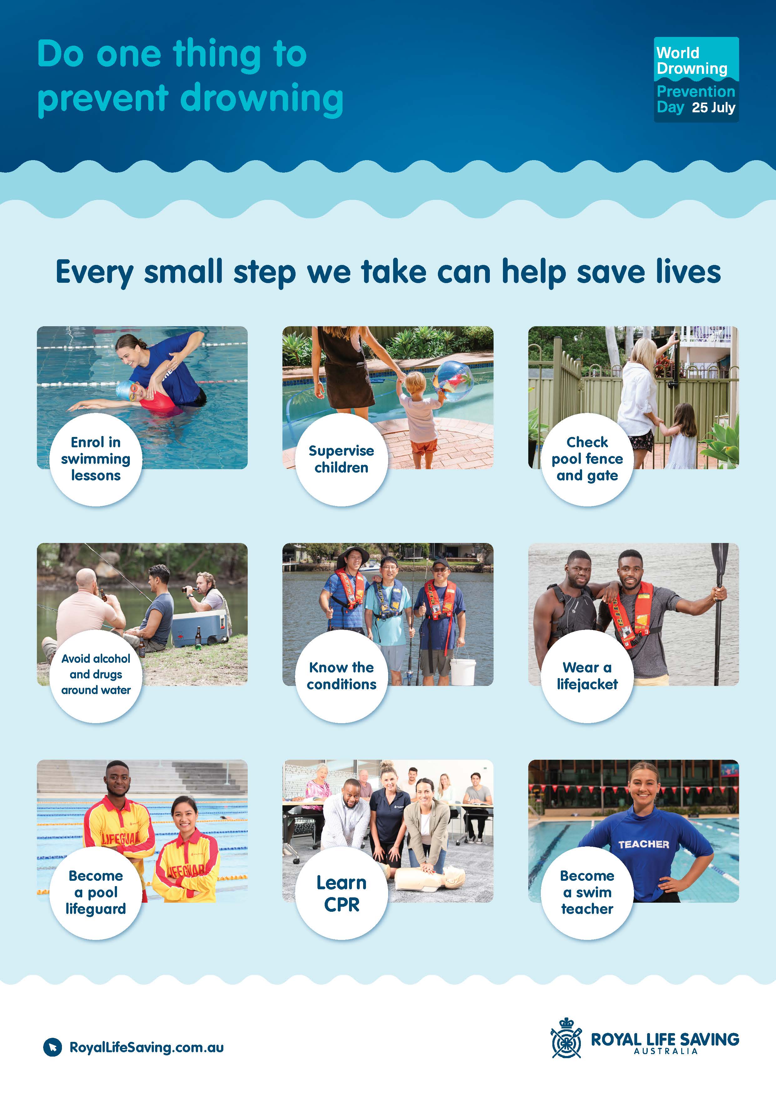 Royal Life Saving World Drownign Prevention Day - Poster