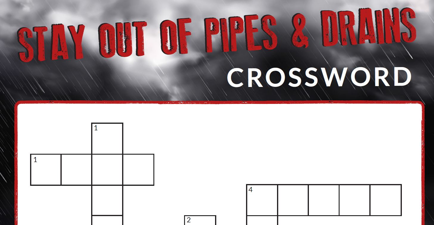 Crossword_ Yr 3 and 4 _Pipes and Drains